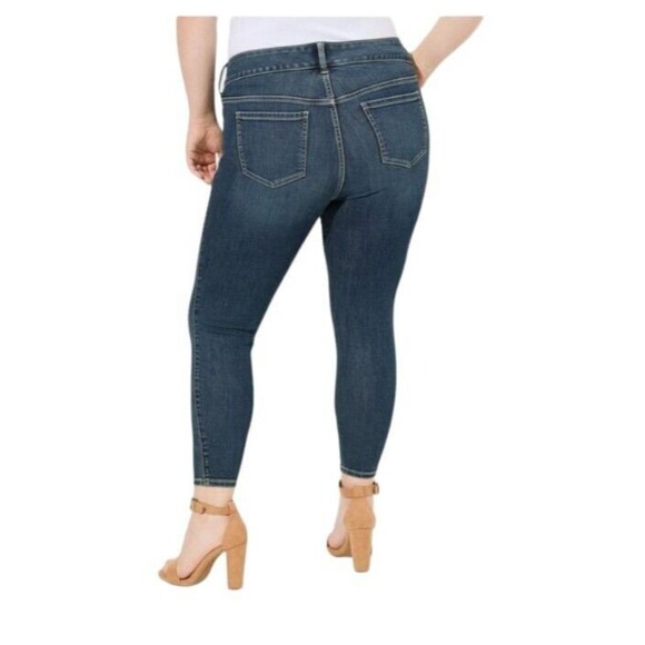 Torrid Jegging Jeans 26S Short 46x26 Blue High Rise Skinny 3 button - Picture 2 of 13